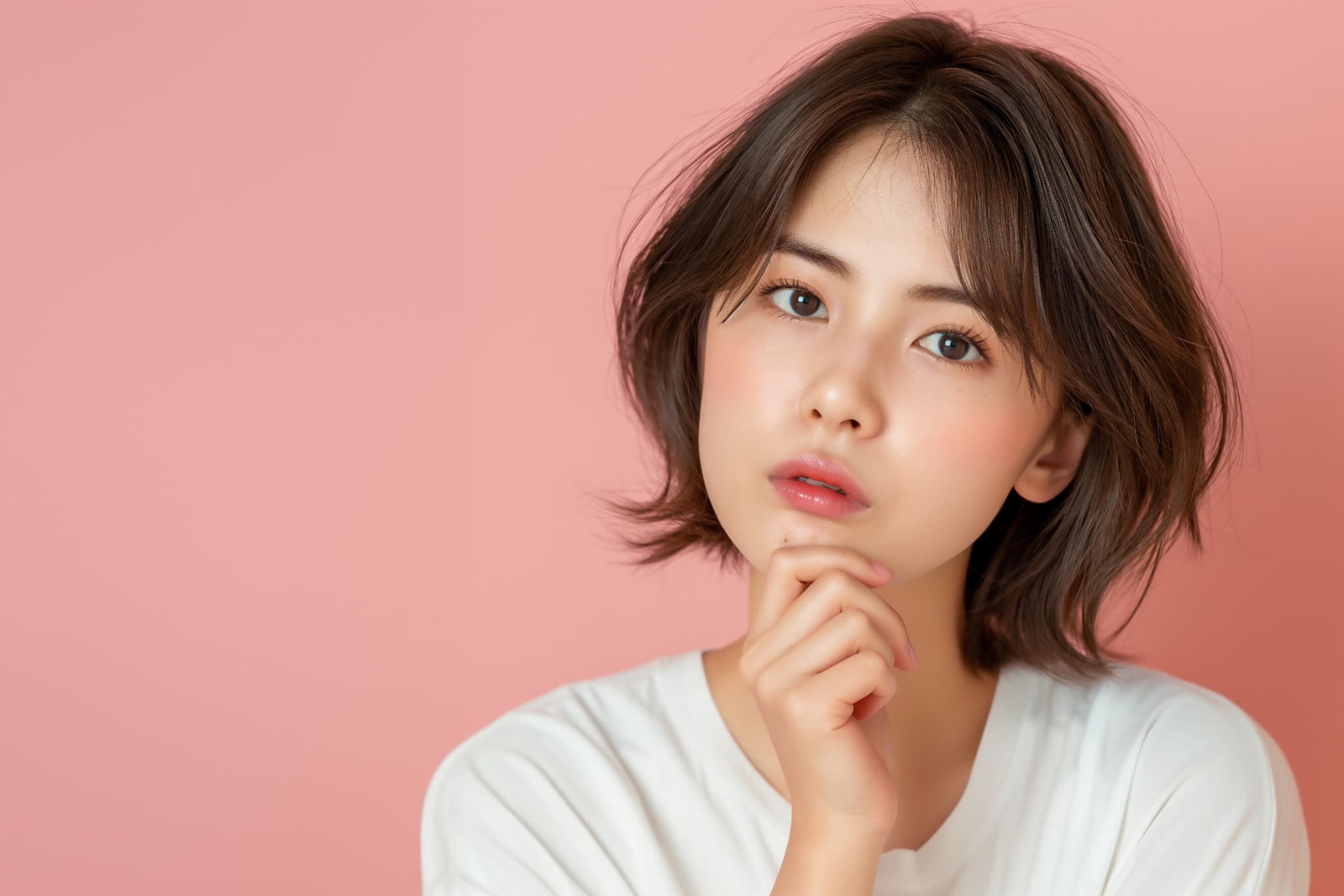 インプラント治療はやめたほうがいいのか悩む女性